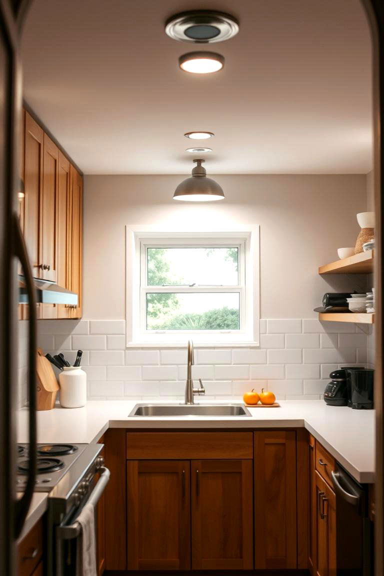 Task Lighting for Workstations - 24 Small Kitchen Lighting Ideas