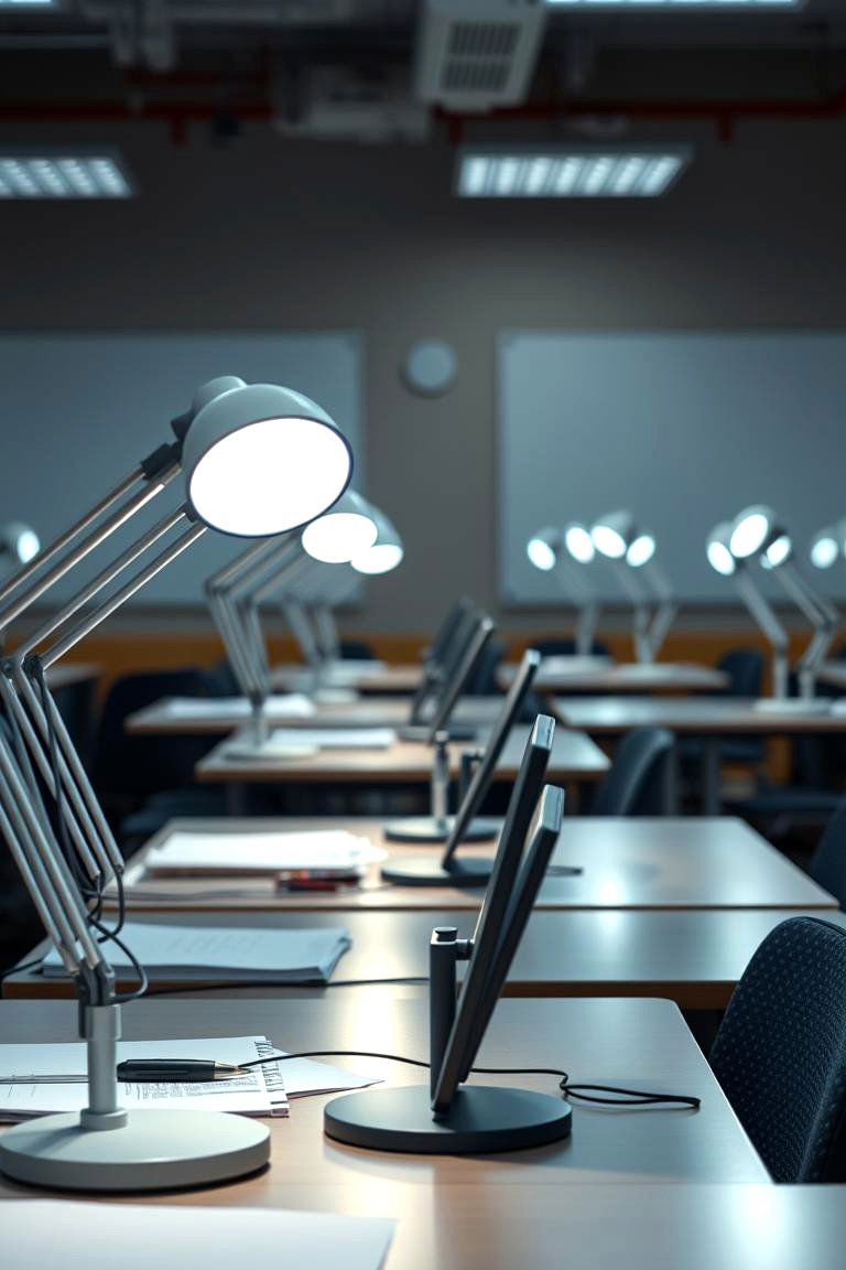 Task Specific Desk Lamps - 24 Classroom Lighting Ideas