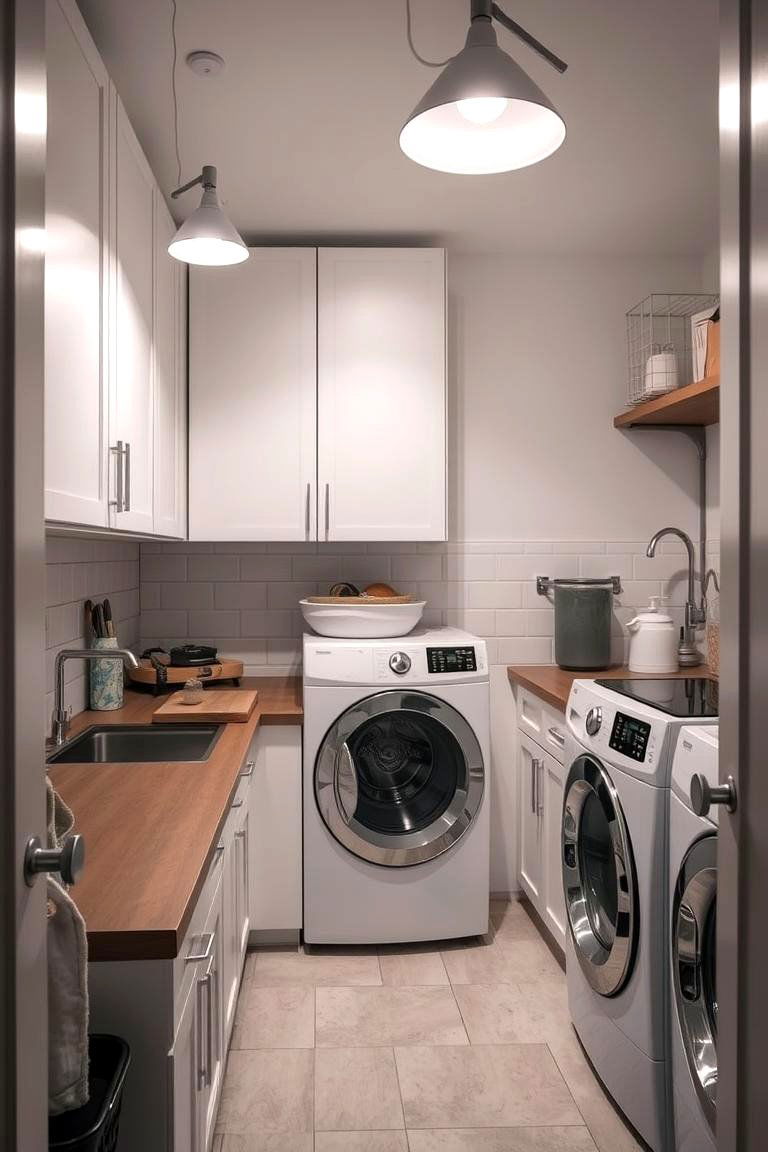 Task Specific Lamp Installations - 24 Laundry Room Lighting Ideas