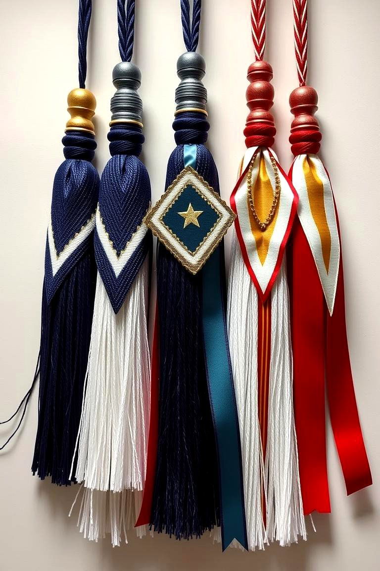 Tassel and Honor Ribbon Display - 24 Graduation Centerpiece Ideas