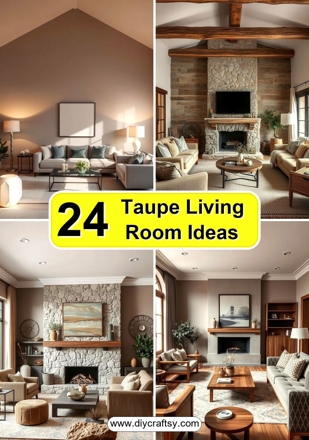 Taupe Living Room Ideas