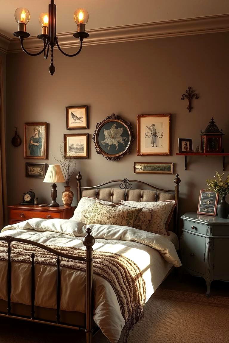 Taupe Vintage Charm - 24 Taupe Bedroom Ideas