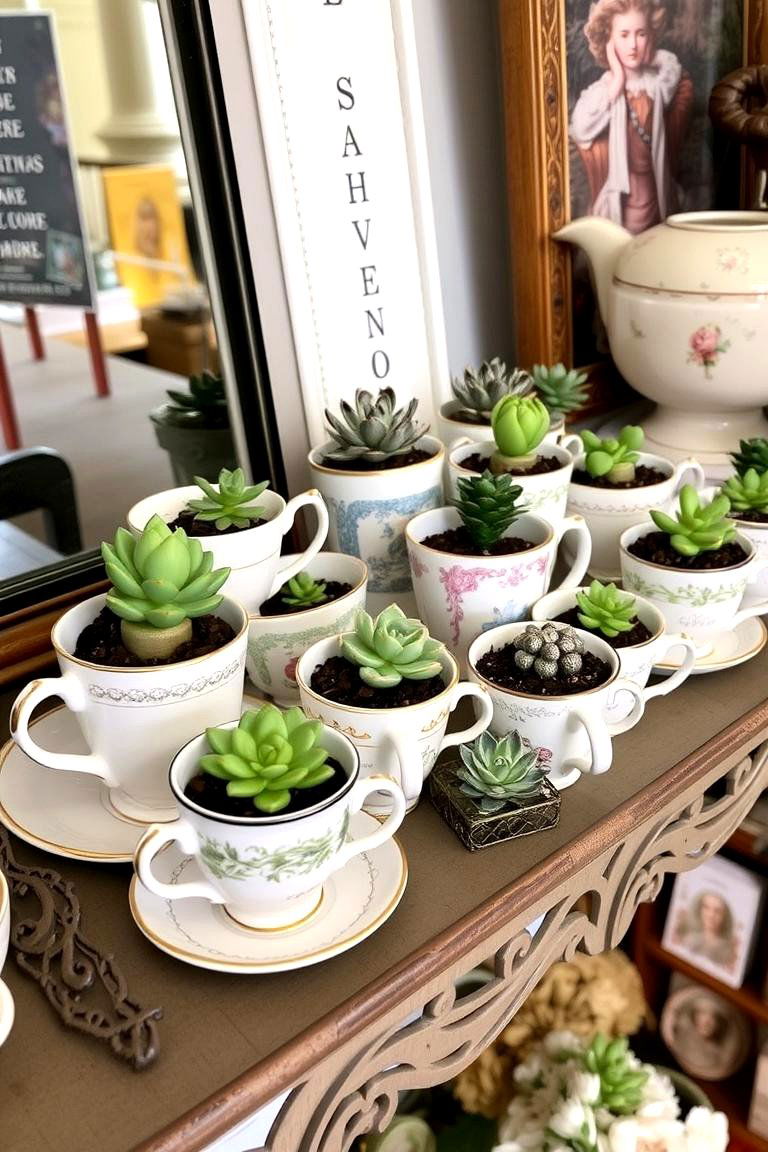 Tea Cup Planters - 24 Indoor Garden Ideas
