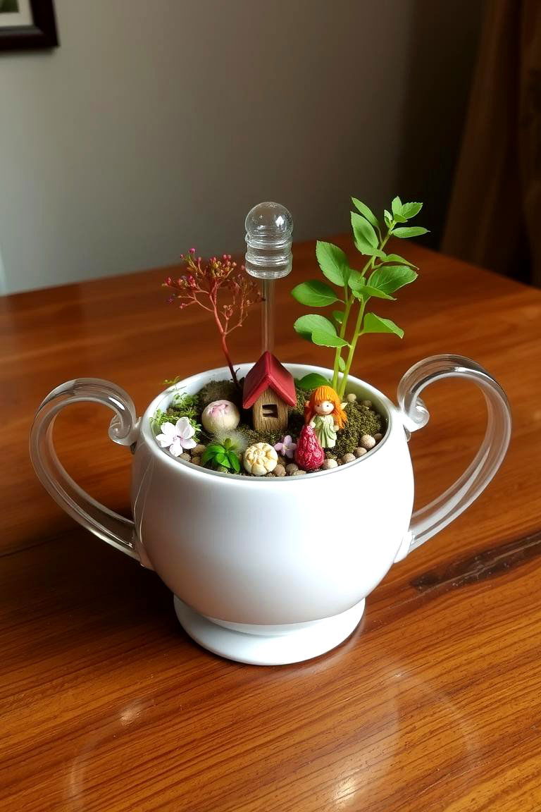 Tea Pot Fairy Garden - 24 Fairycore Bedroom Ideas