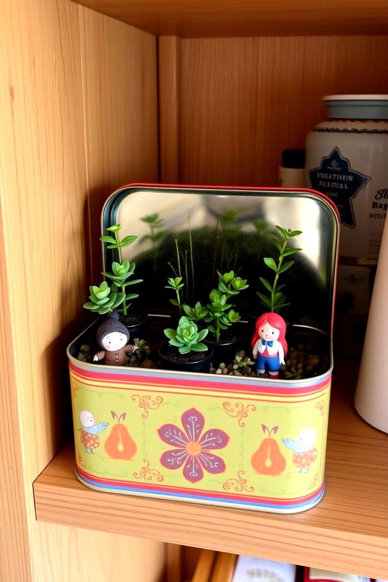 Tea Tin Fairy Garden - 24 Fairycore Bedroom Ideas