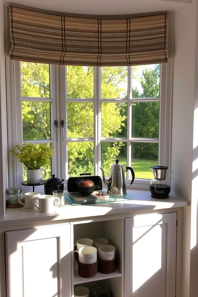 Tea or Coffee Station - 24 Bay Window Ideas
