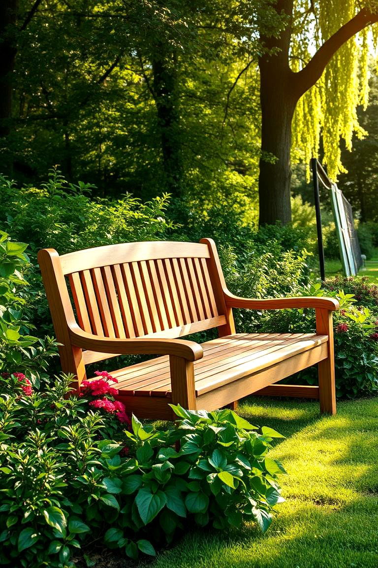 Teak Garden Bench - 24 Garden Bench Ideas