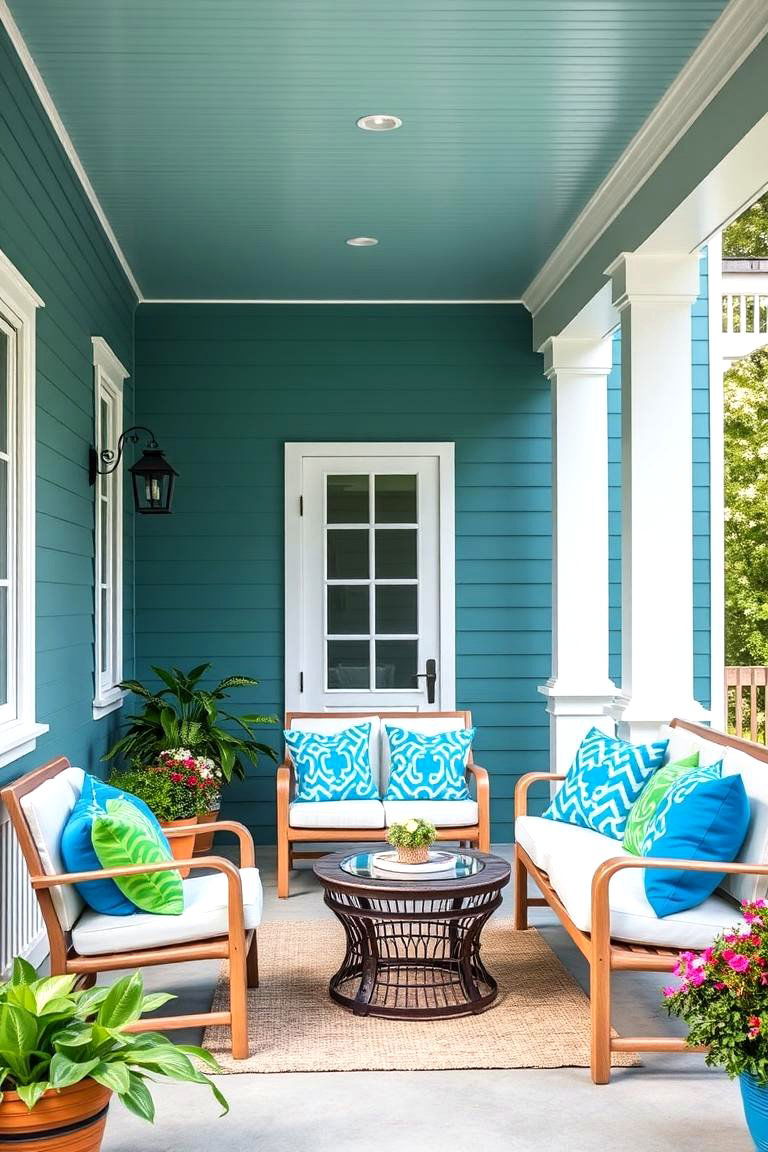 Teal - 24 Porch Paint Colors