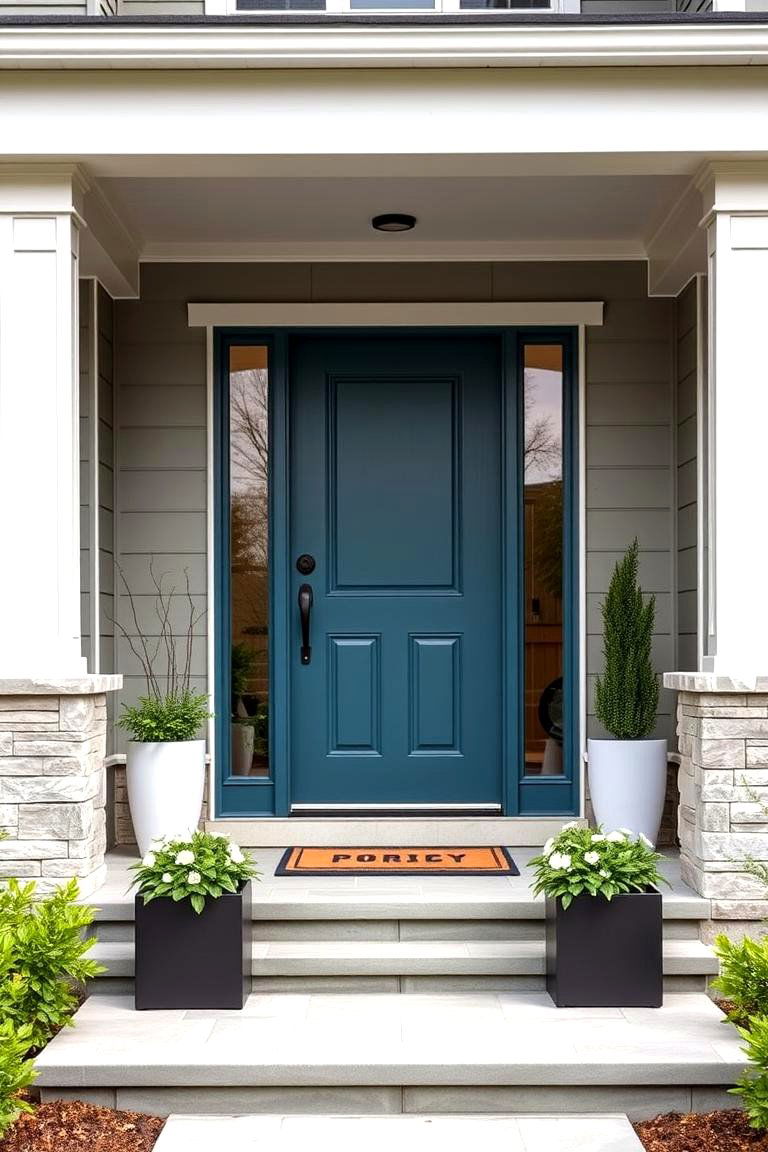 Teal Blue - 24 Mid Century Front Door Colors