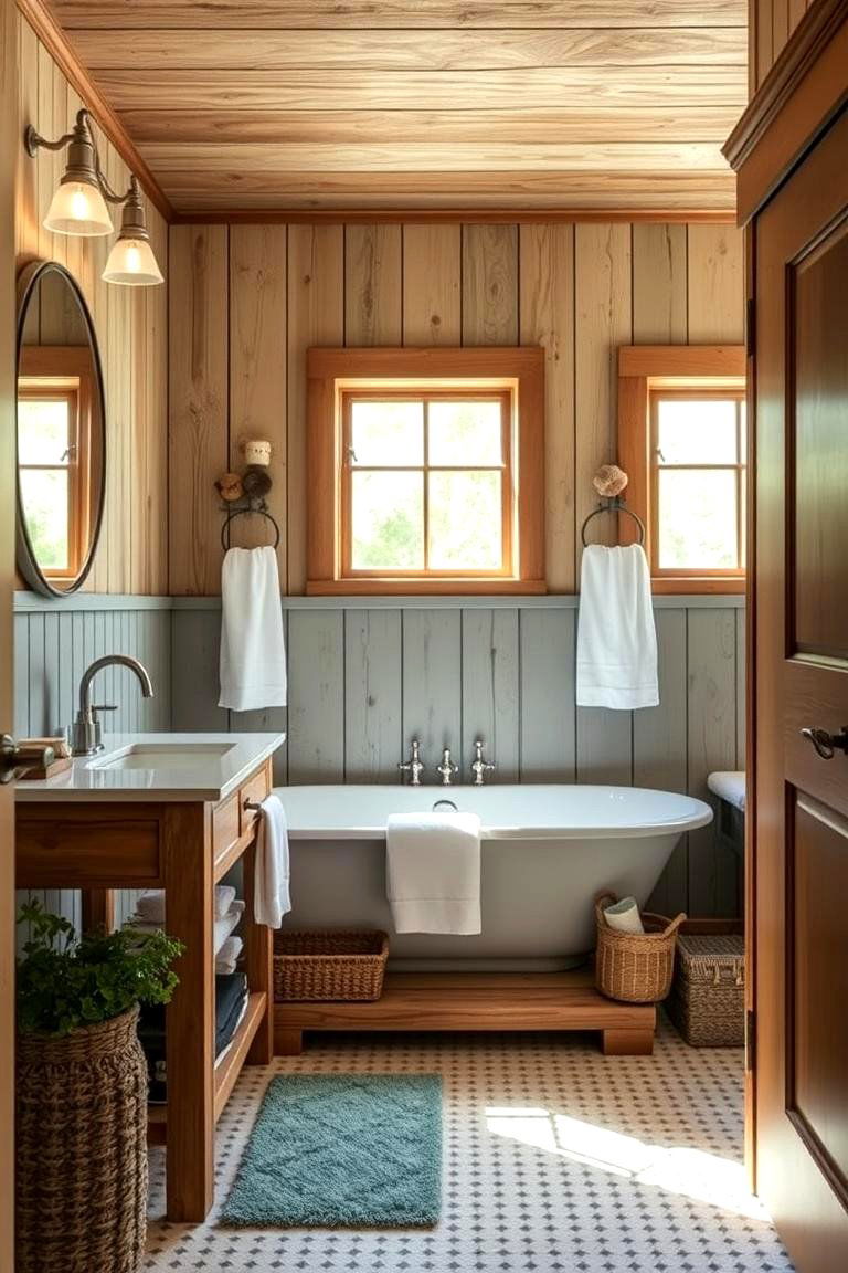 Teal Farmhouse Style - 24 Teal Bathroom Ideas