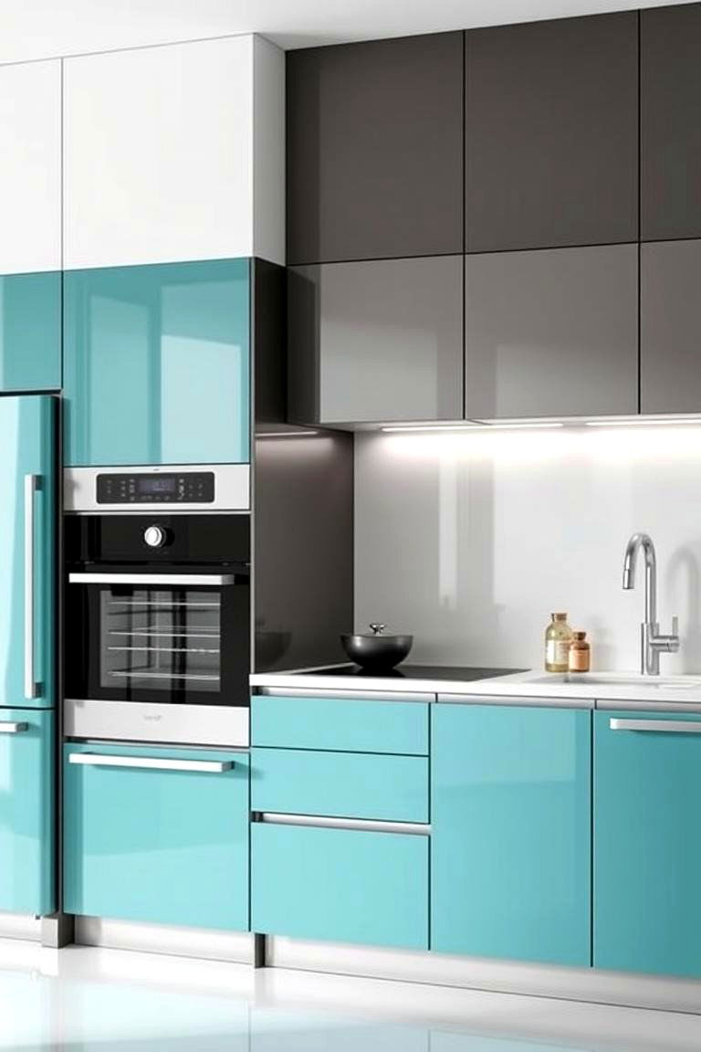 Teal Kitchen Appliances - 24 Teal Kitchen Ideas