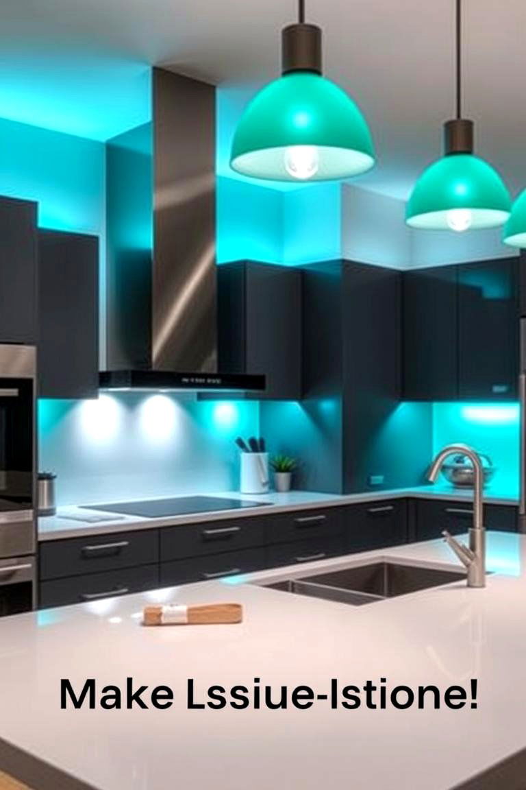 Teal Lighting Fixtures - 24 Teal Kitchen Ideas