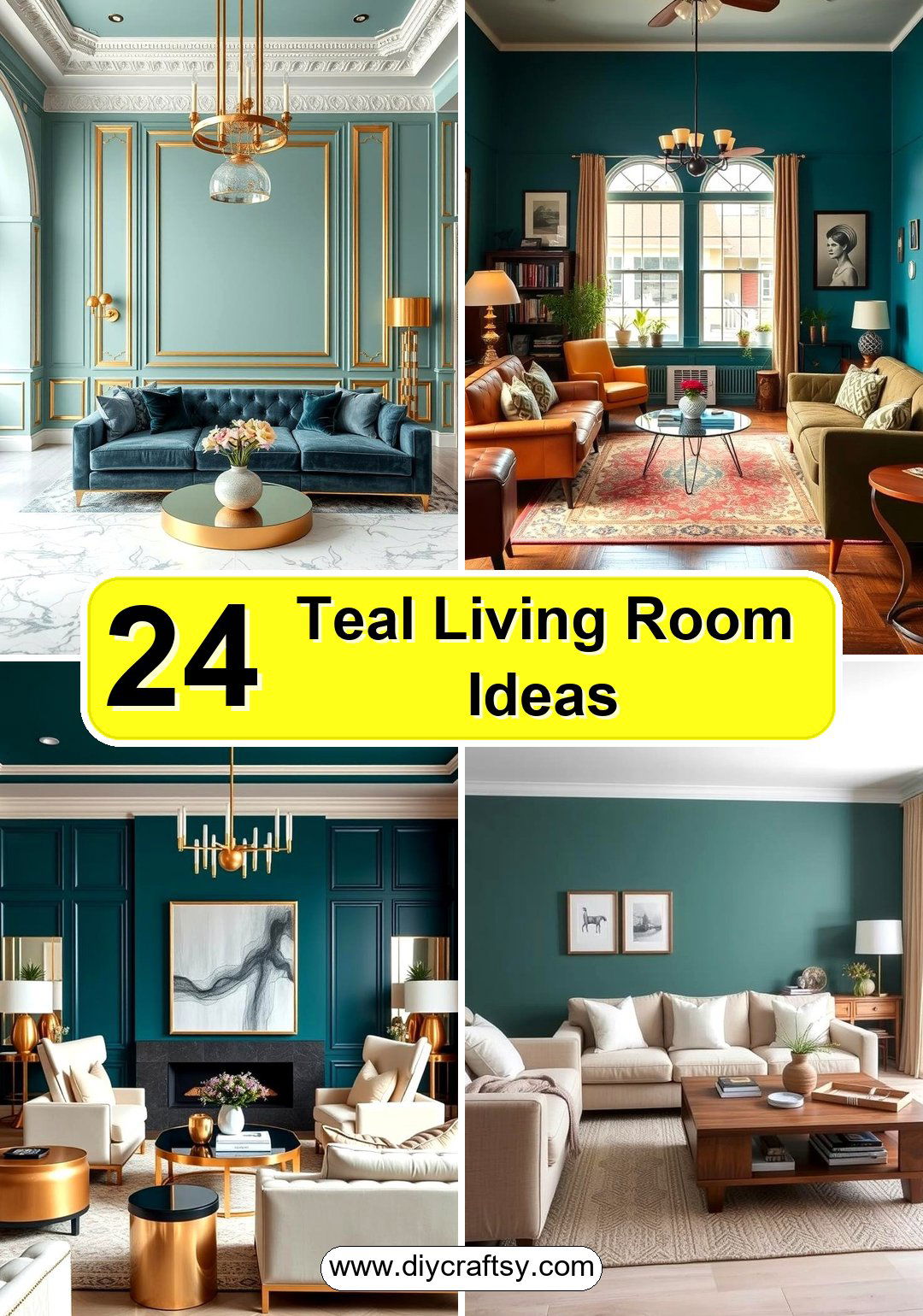 Teal Living Room Ideas