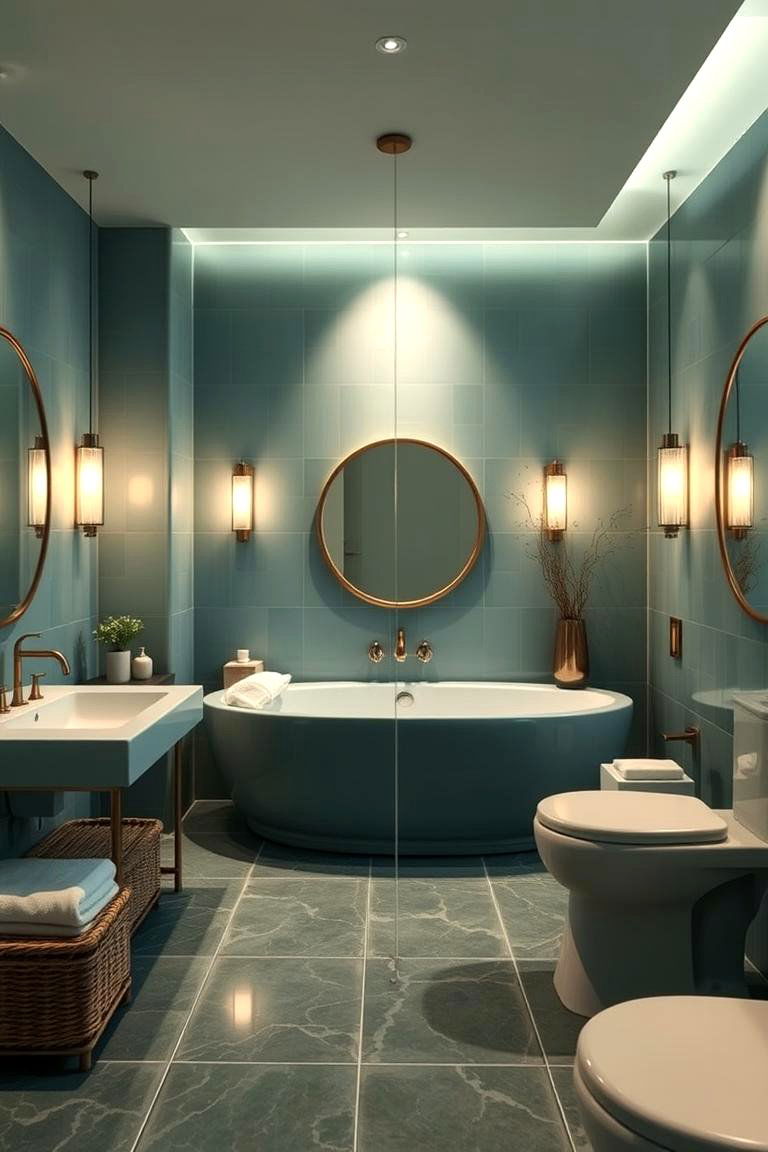 Teal Spa Vibes - 24 Teal Bathroom Ideas