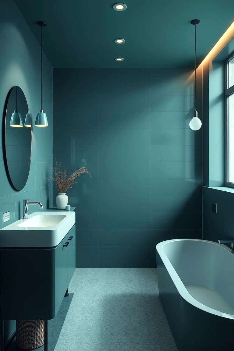 Teal Tranquility - 24 Colorful Bathroom Ideas