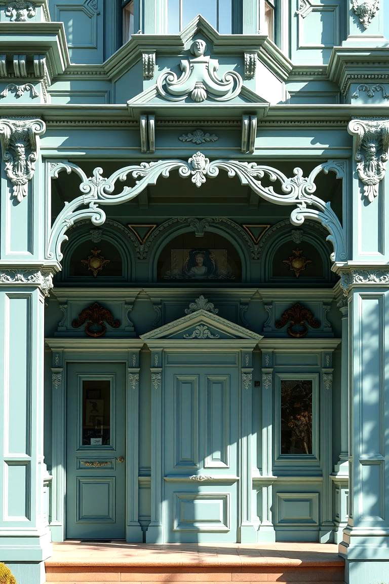 Teal Tranquility - 24 Green Victorian House Colors