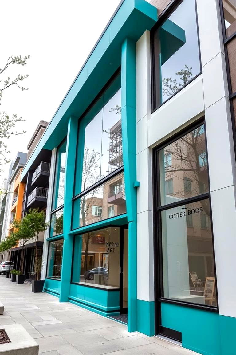Teal Urban Chic - 24 Teal House Exterior Ideas