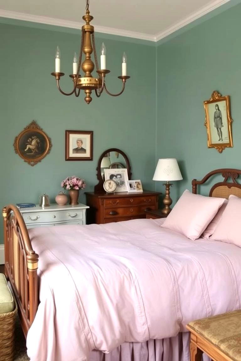 Teal and Pink Vintage Inspired Bedroom - 24 Teal and Pink Bedroom Ideas
