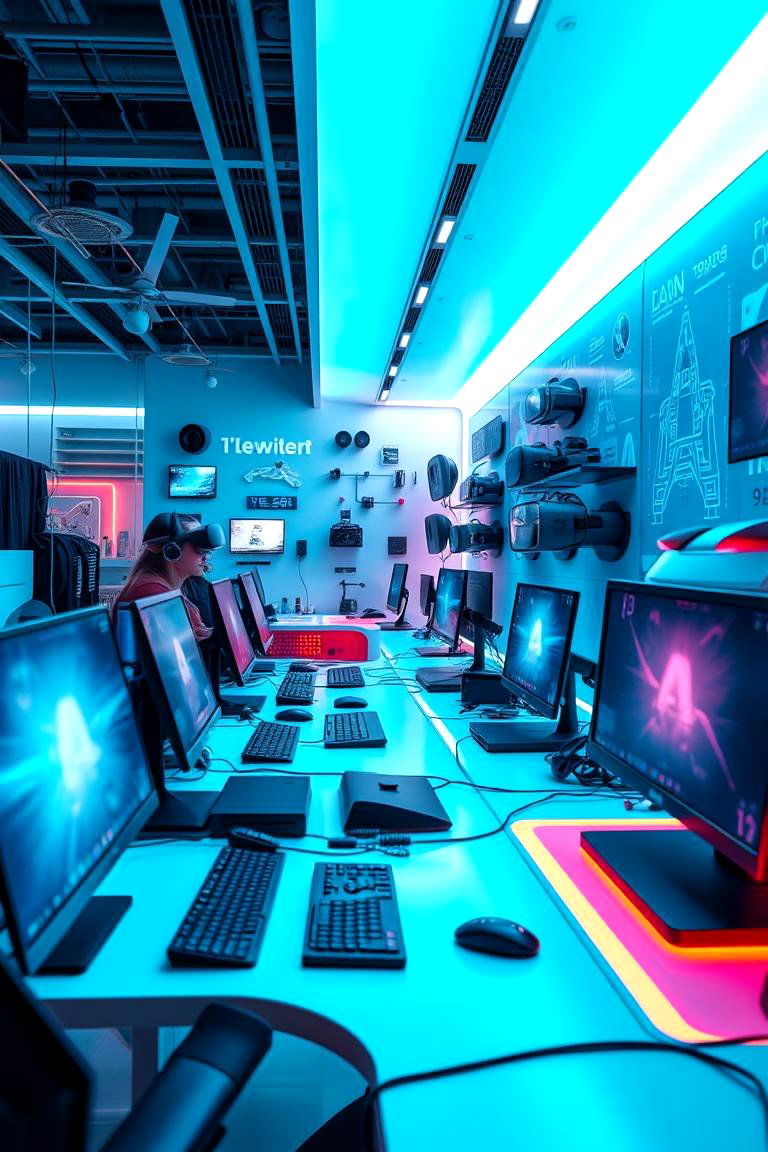 Tech Gadget Zone - 24 Teen Hangout Room Ideas