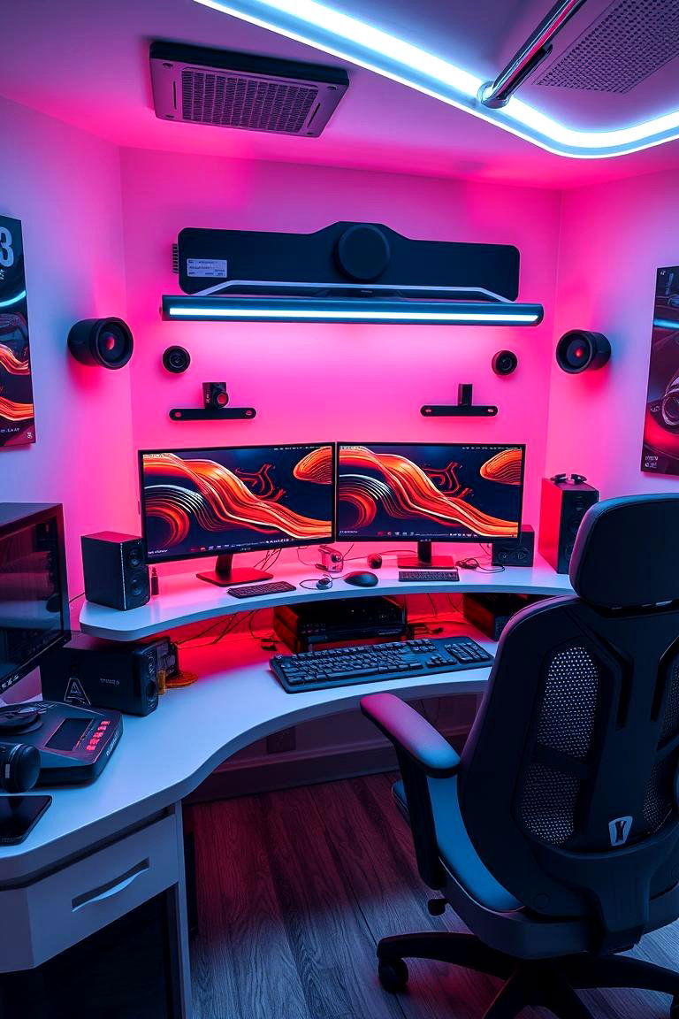 Tech Infused Workspace - 24 Content Creator Room Ideas