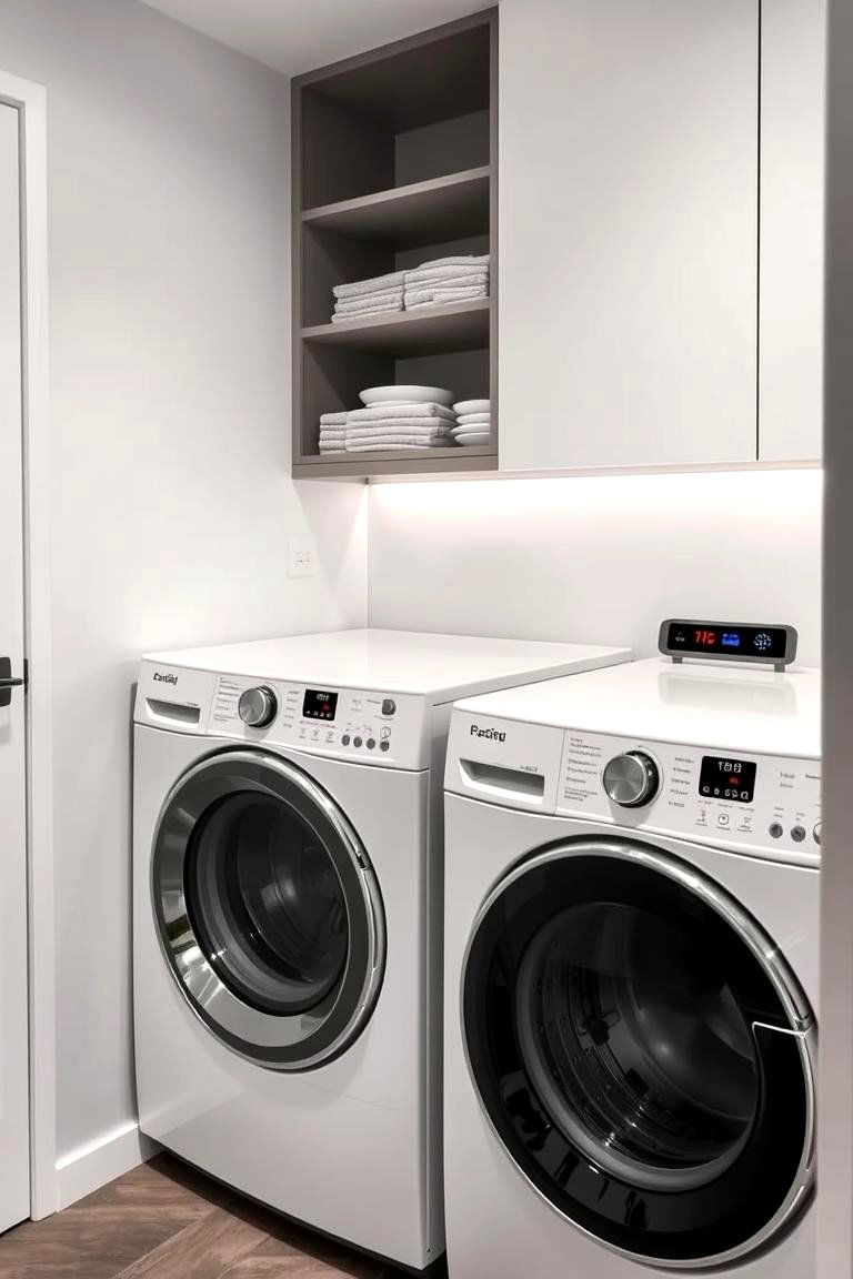 Tech Integrated Laundry Stations - 24 Stackable Laundry Room Ideas