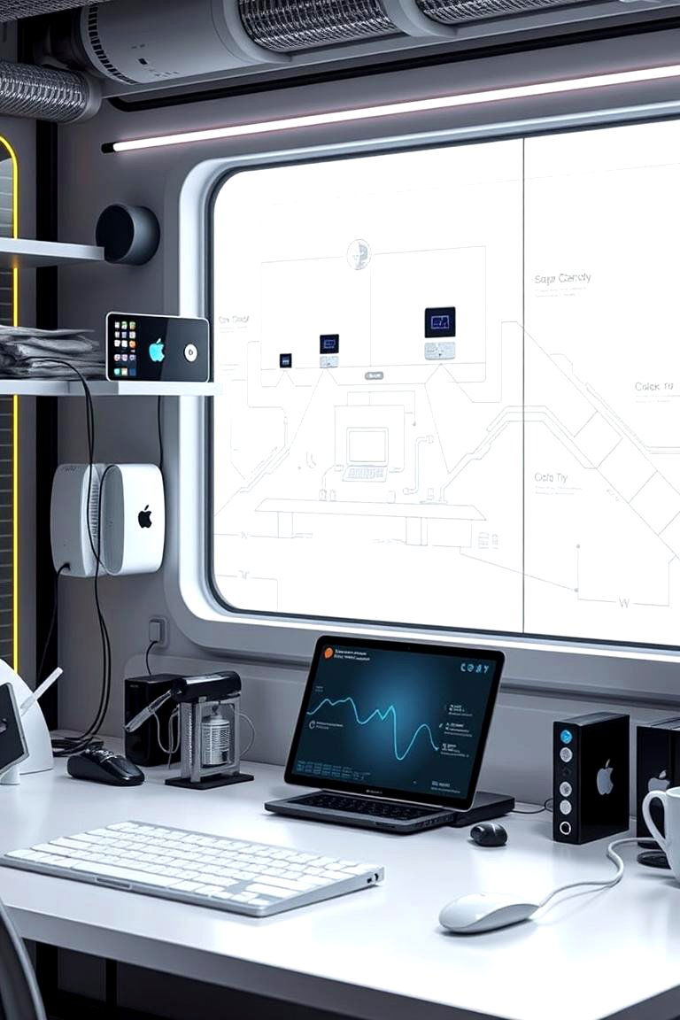 Tech Integrated Workspace - 24 Desk Decor Ideas