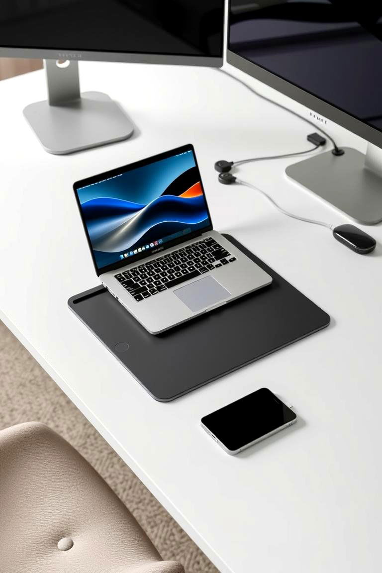 Tech Integrated Workstations - 24 Office Interior Design Ideas