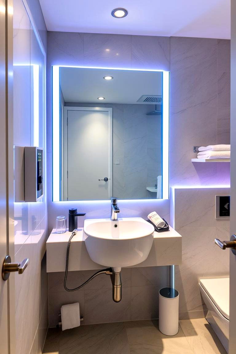 Tech Savvy Mirror - 24 Teen Bathroom Ideas