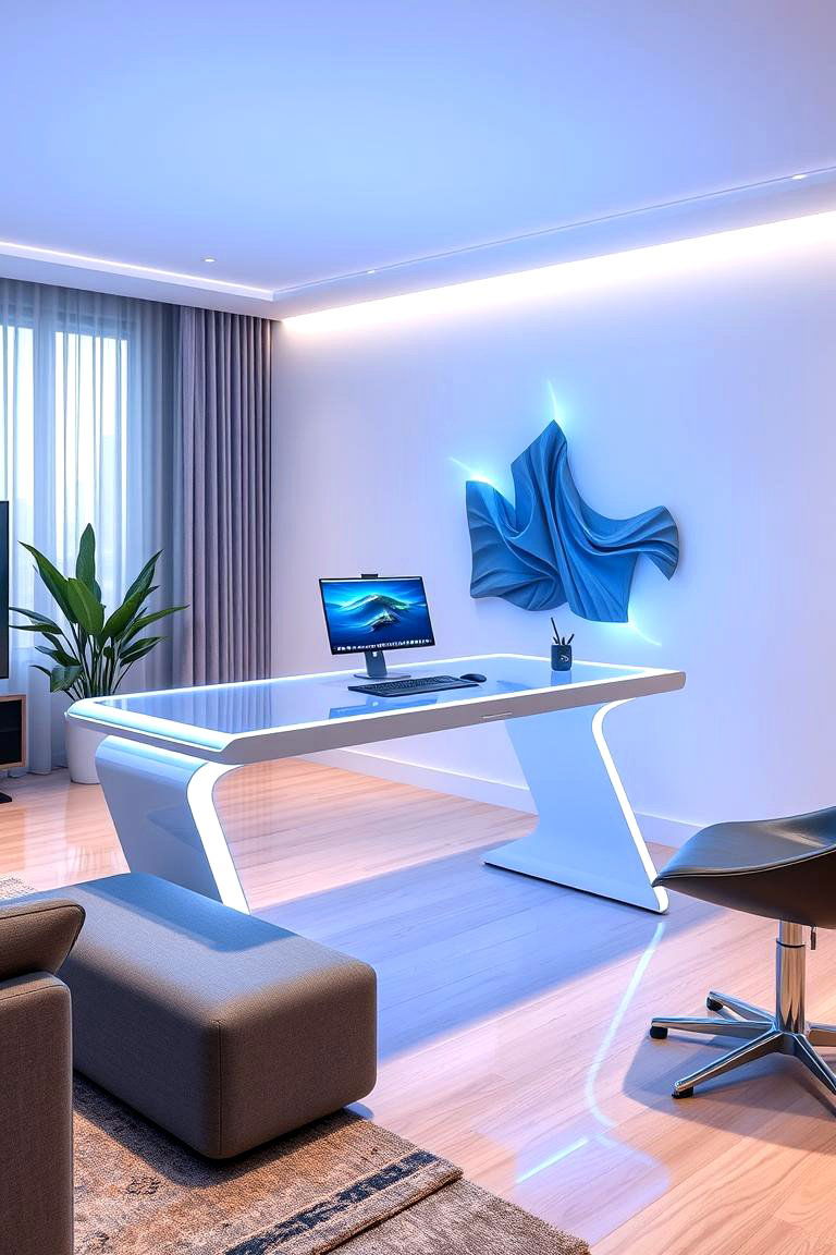 Tech Savvy Smart Desk - 24 Desk in Living Room Ideas