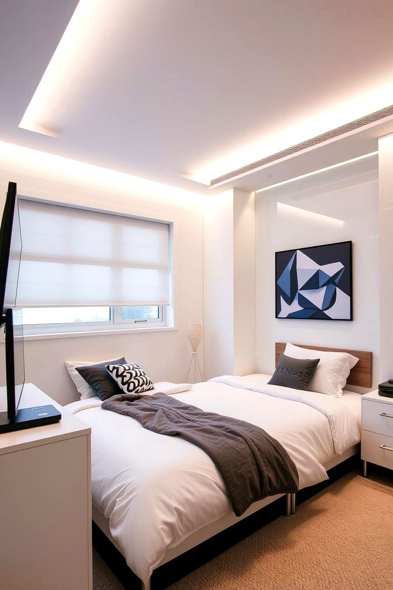 Tech Savvy Space with Smart Features - 24 Teen Bedroom Ideas
