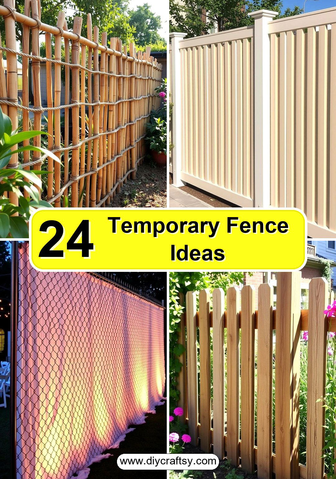 Temporary Fence Ideas
