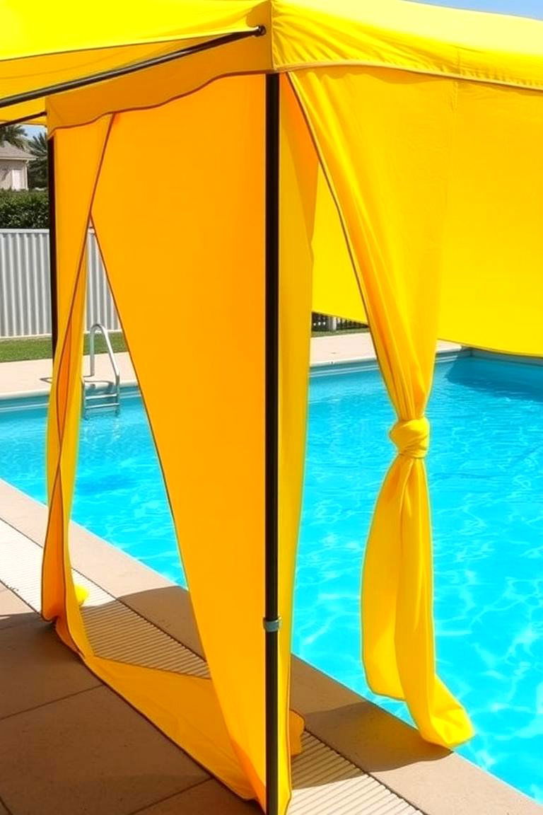 Temporary Pop Up Shade Tents - 24 Pool Shade Ideas