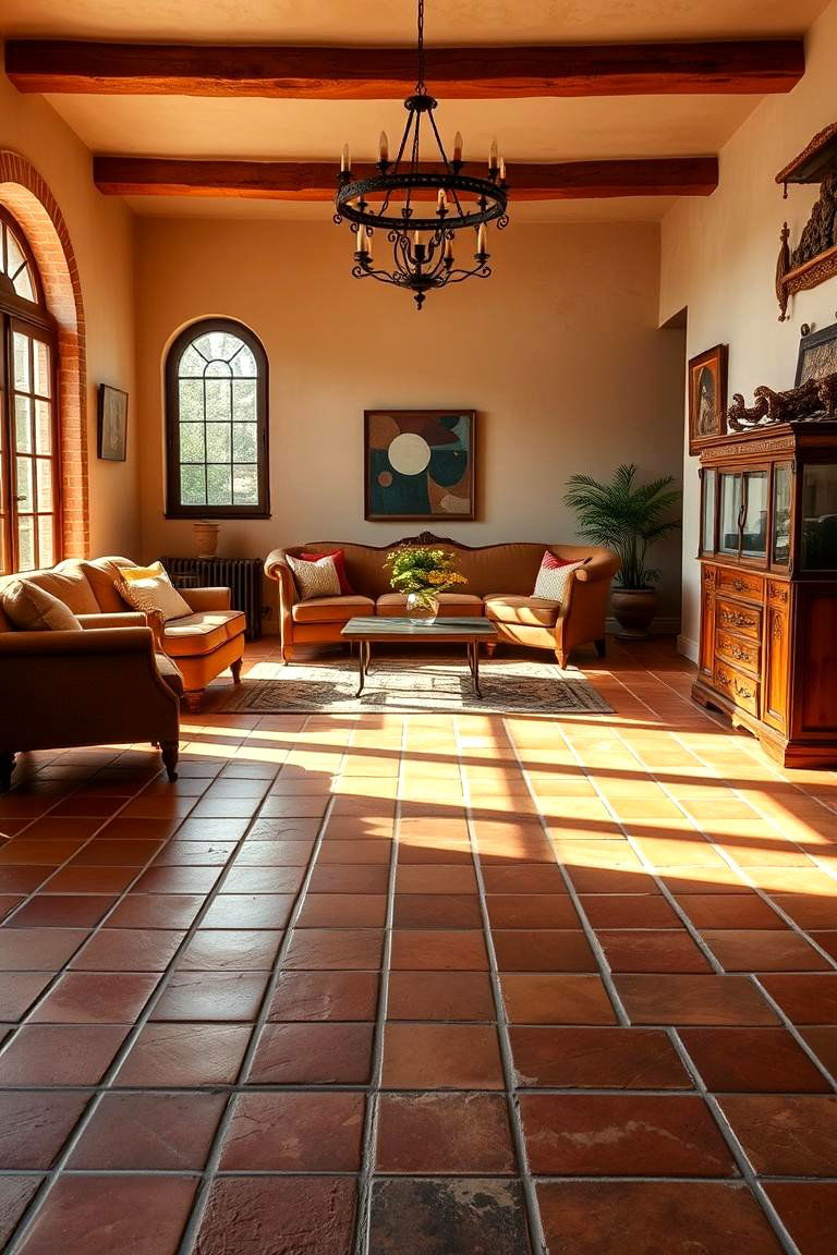 Terra Cotta Flooring - 24 Tuscan Interior Design Ideas