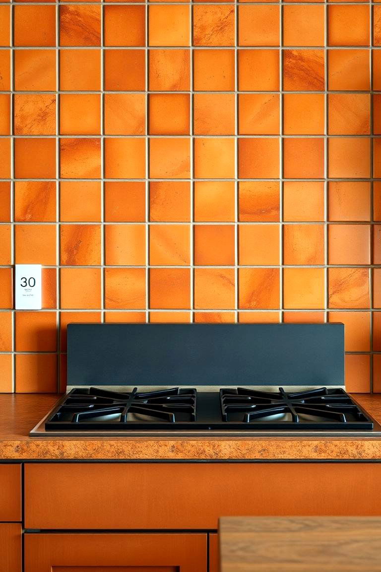Terra Cotta Tile Backsplash - 24 Rustic Backsplash Ideas