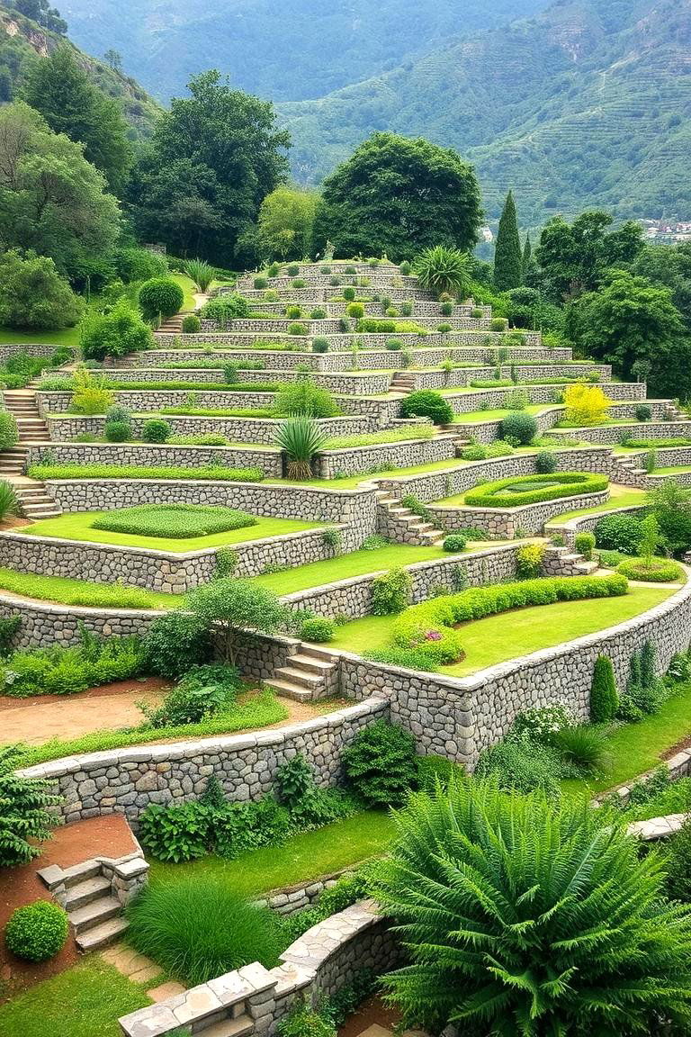 Terraced Garden - 24 Formal Garden Ideas