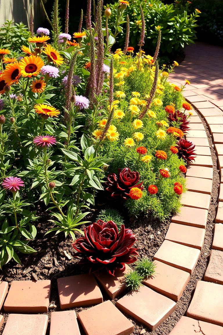 Terracotta Edging Stones - 24 Stone Garden Edging Ideas