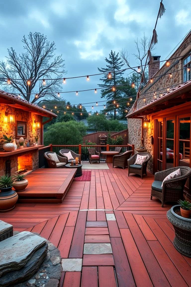 Terracotta Rustic Charm Deck - 24 Deck Color Ideas