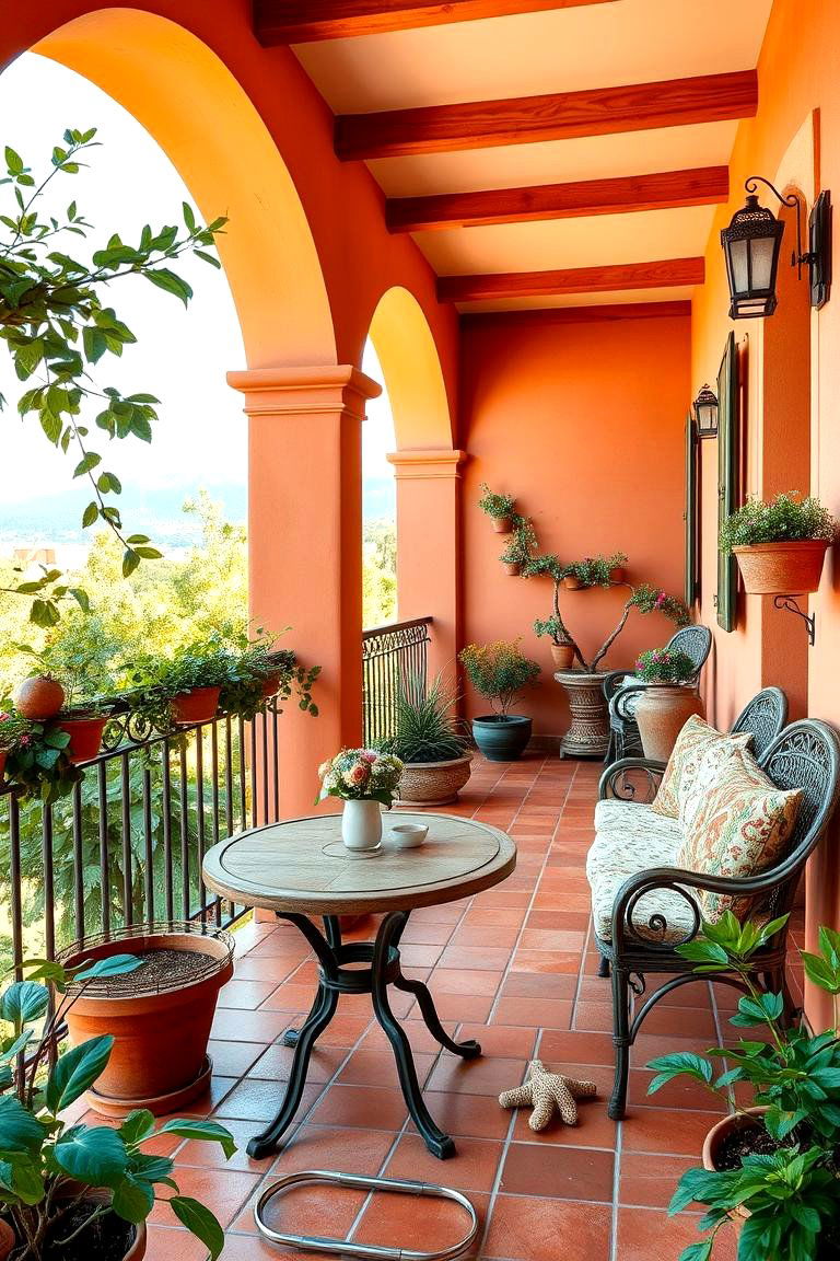 Terracotta Tiles - 24 Balcony Tiles Ideas