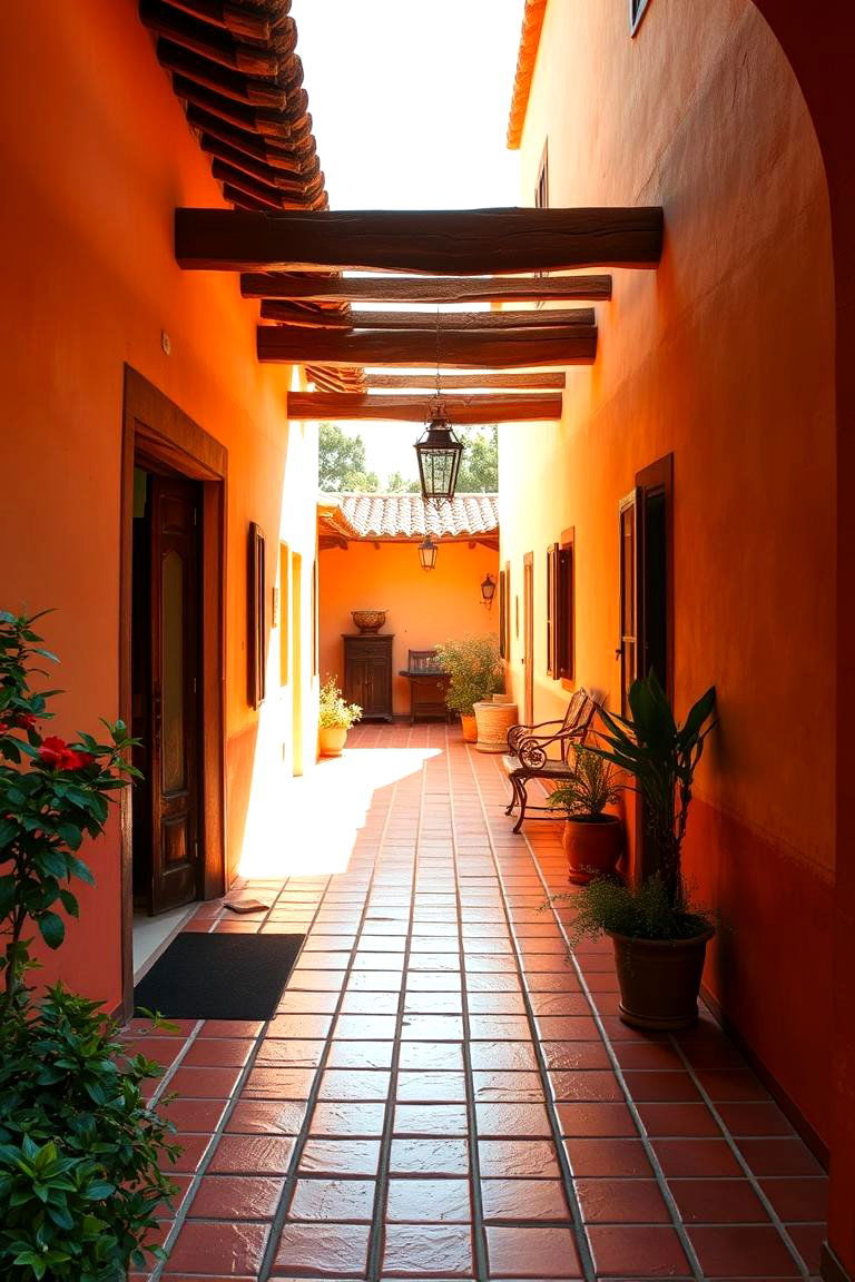 Terracotta Tiles for Mediterranean Charm - 24 Front Porch Tile Ideas