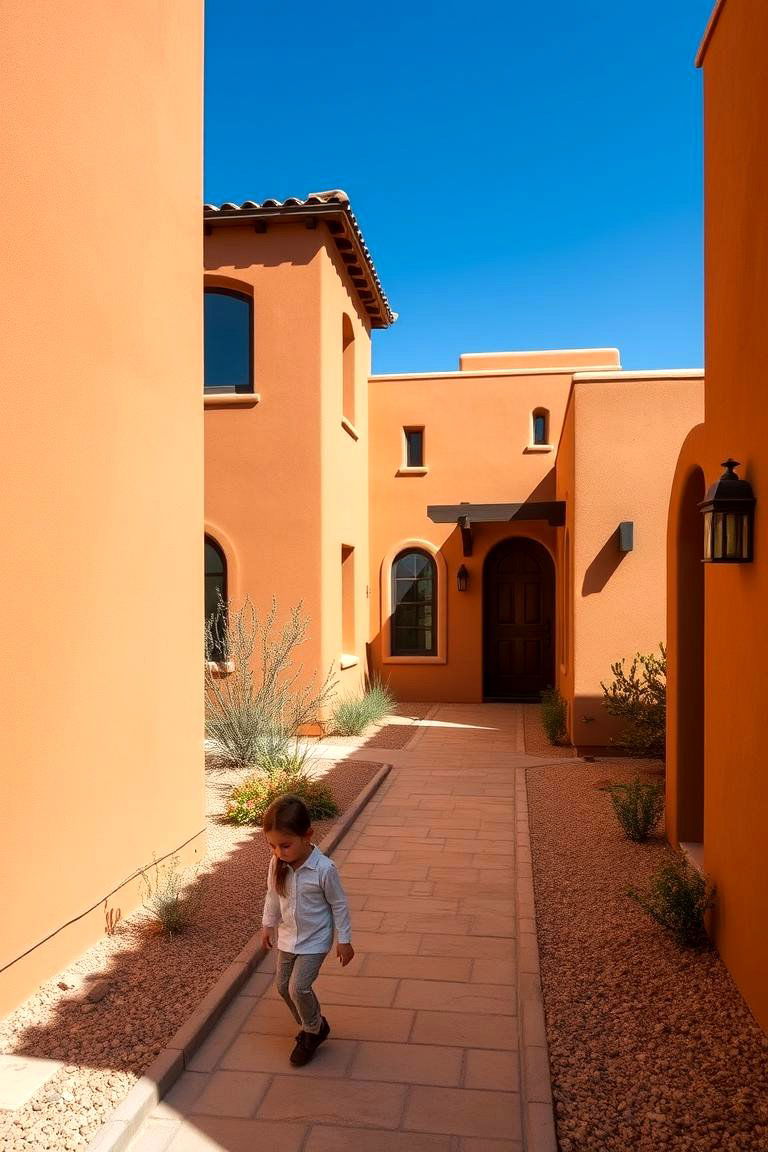 Terracotta for a Mediterranean Inspired Look - 24 Exterior House Color Schemes With Sage Green Siding