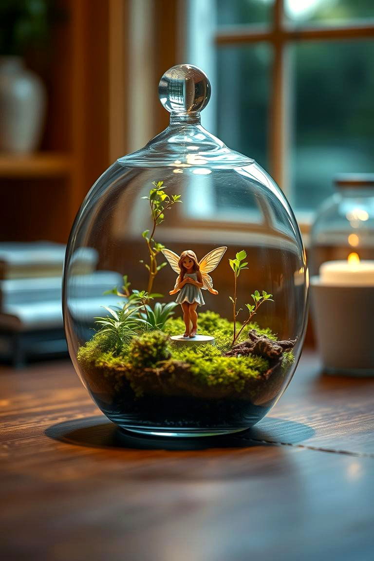 Terrarium Fairy Garden - 24 Fairycore Bedroom Ideas