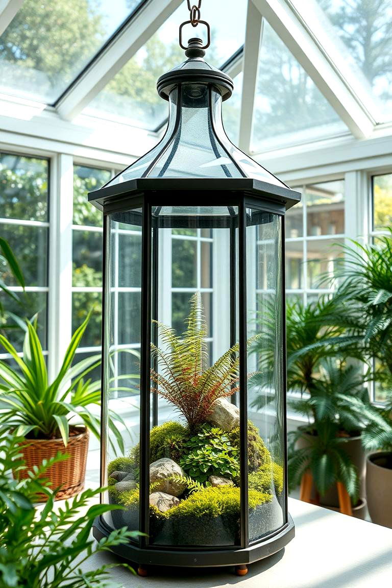 Terrarium Lantern Hybrid - 24 Lantern Decor Ideas