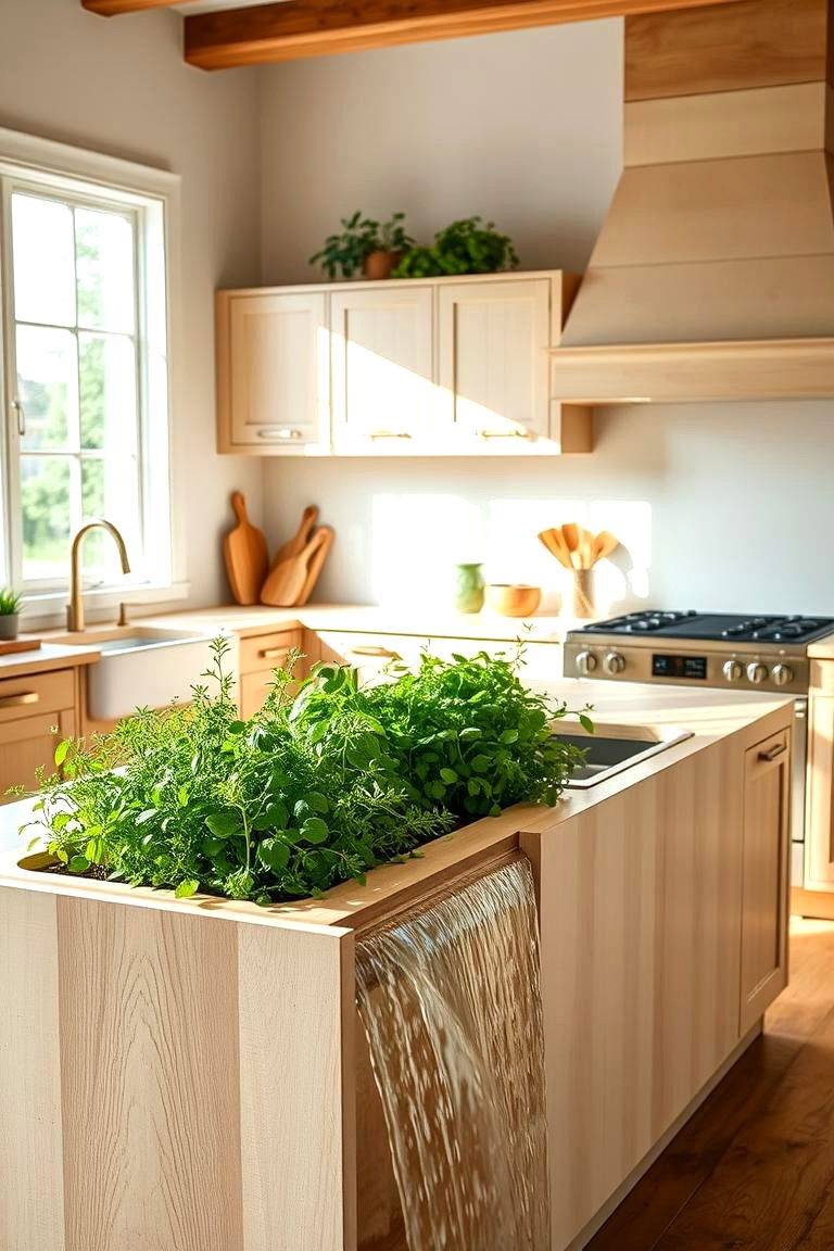 Terrazzo Texture Treat - 24 Waterfall Kitchen Island Ideas