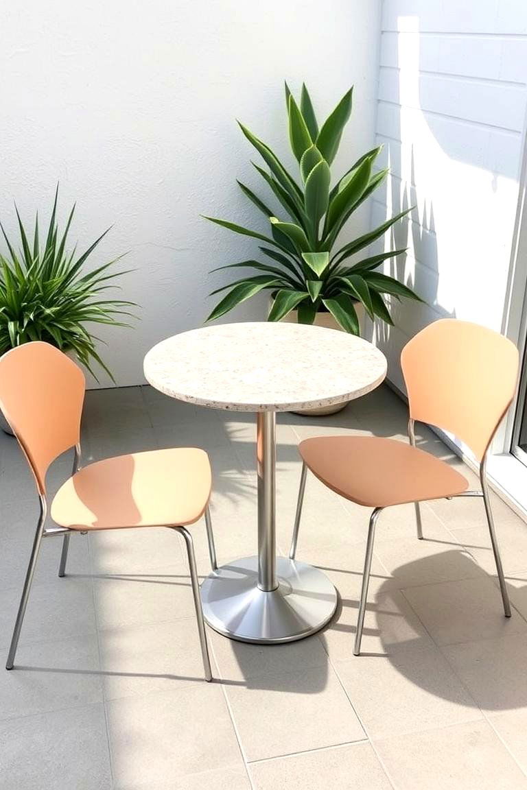 Terrazzo Tile Accents - 24 Mid-century Modern Patio Ideas