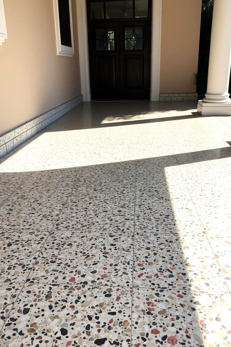 Terrazzo Tiles for a Modern Look - 24 Front Porch Tile Ideas