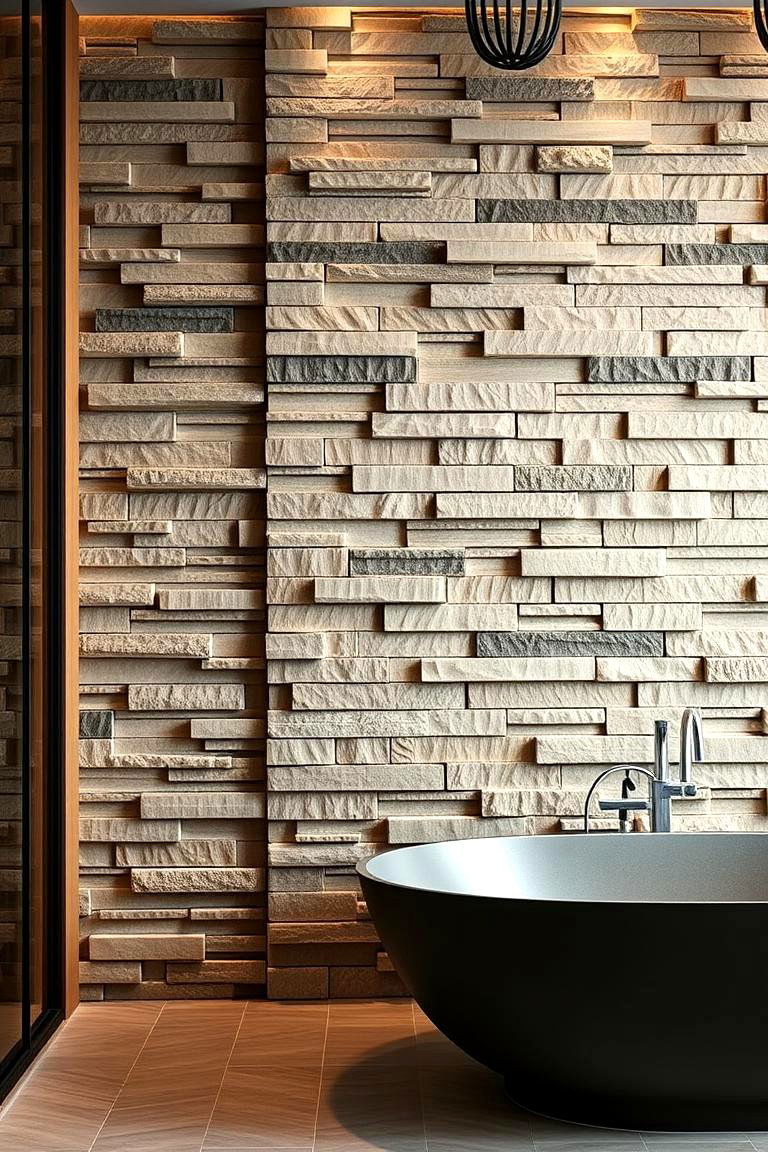 Textured Accent Walls - 24 Maximalist Living Room Design Ideas