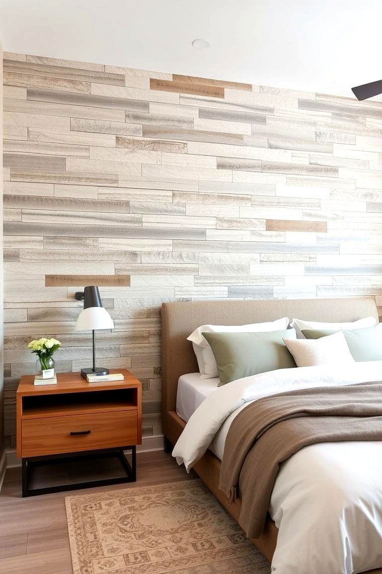 Textured Accent Walls - 24 Cape Cod Upstairs Bedroom Ideas