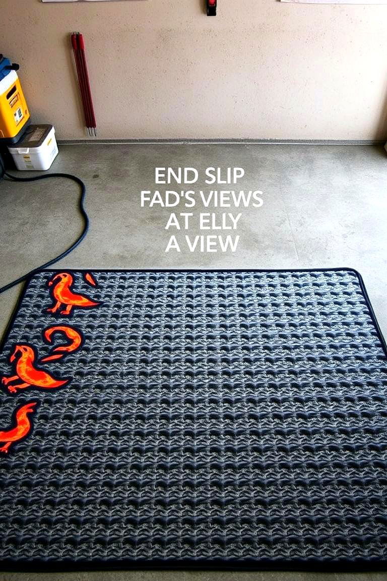 Textured Anti Fatigue Mats for Comfort - 24 Garage Flooring Ideas