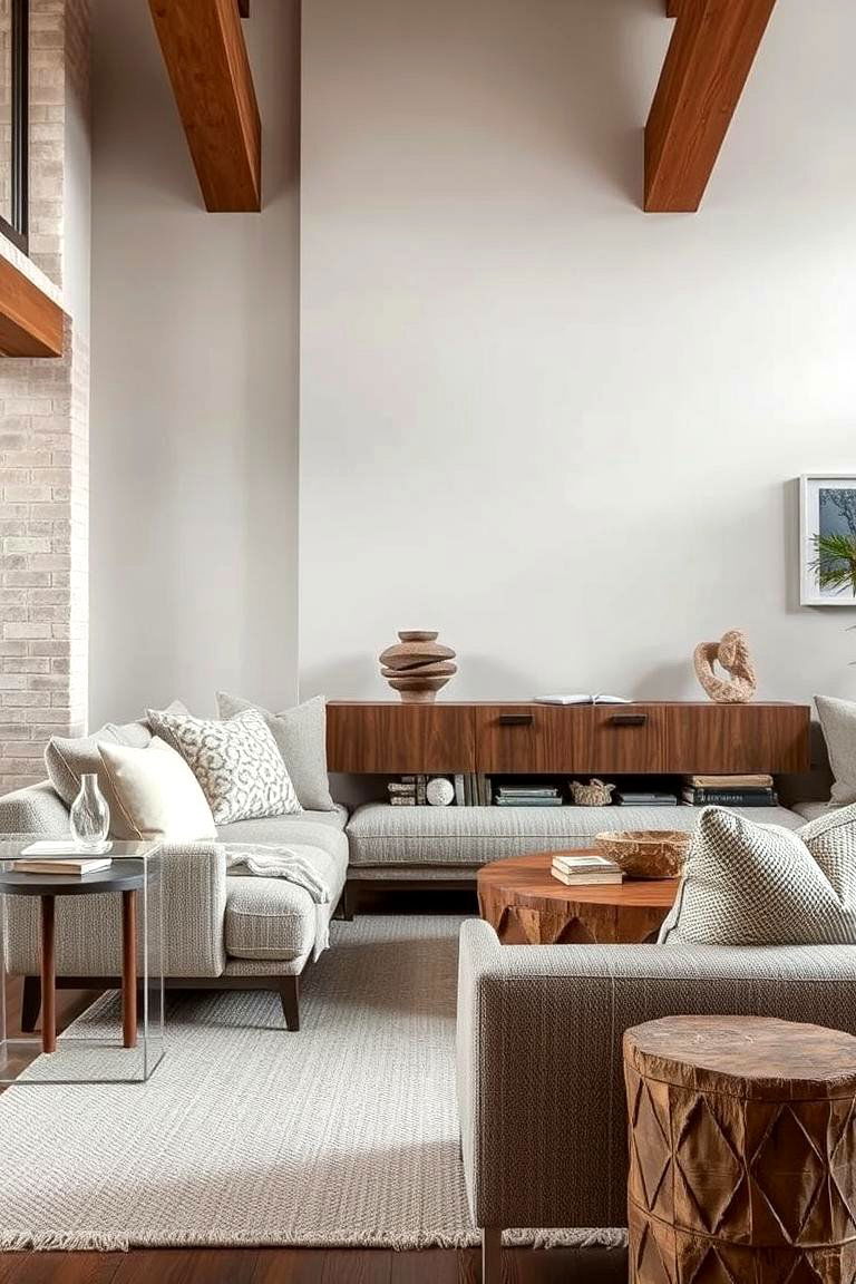 Textured Comfort with Natural Materials - 24 Magnolia Living Room Ideas