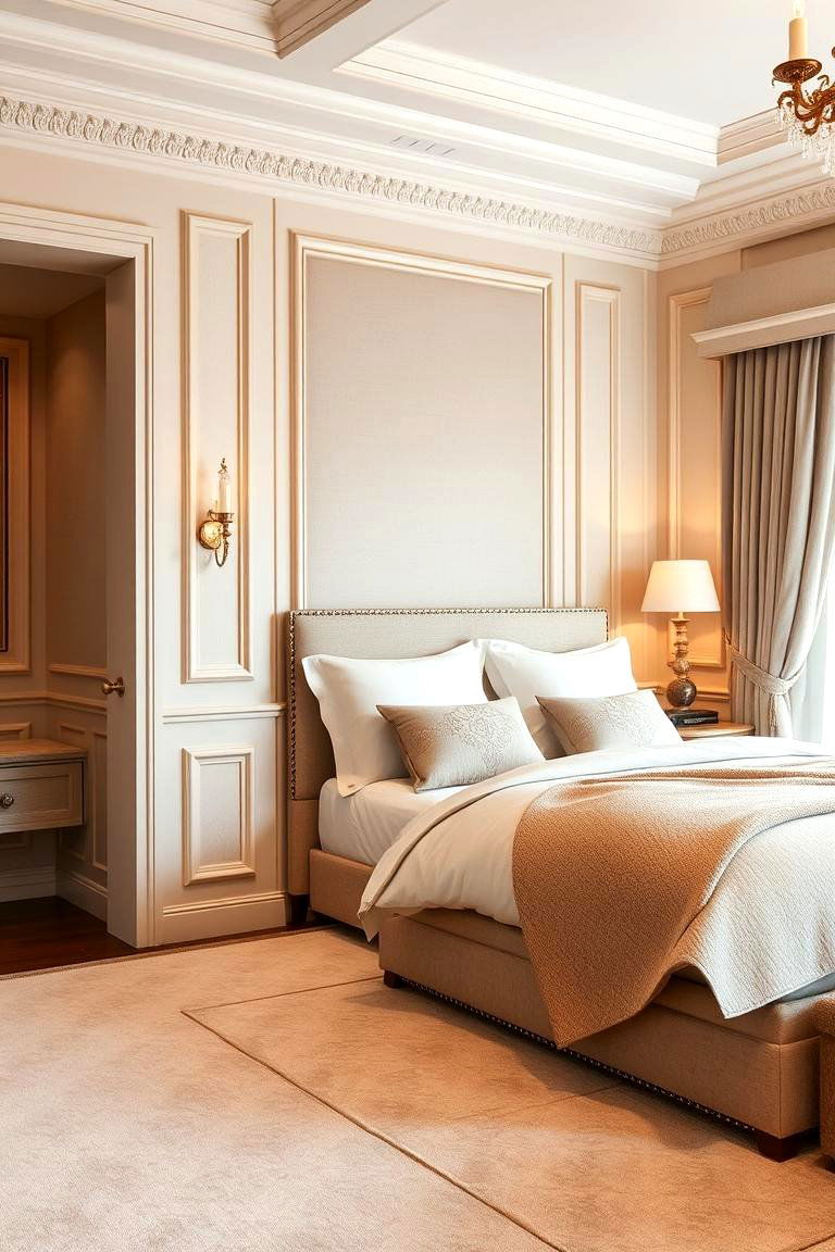 Textured Fabric Wainscoting - 24 Wall Collage Ideas